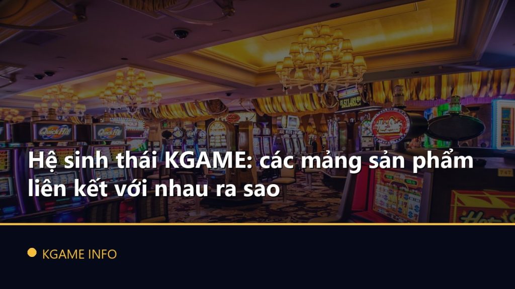 Hệ sinh thái KGAME: các mảng sản phẩm liên kết với nhau ra sao